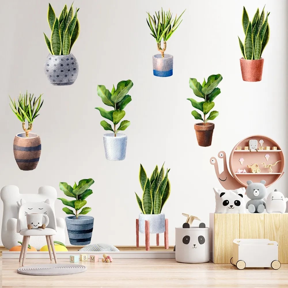 DOGDD™ 3D Green Plant Wall Sticker