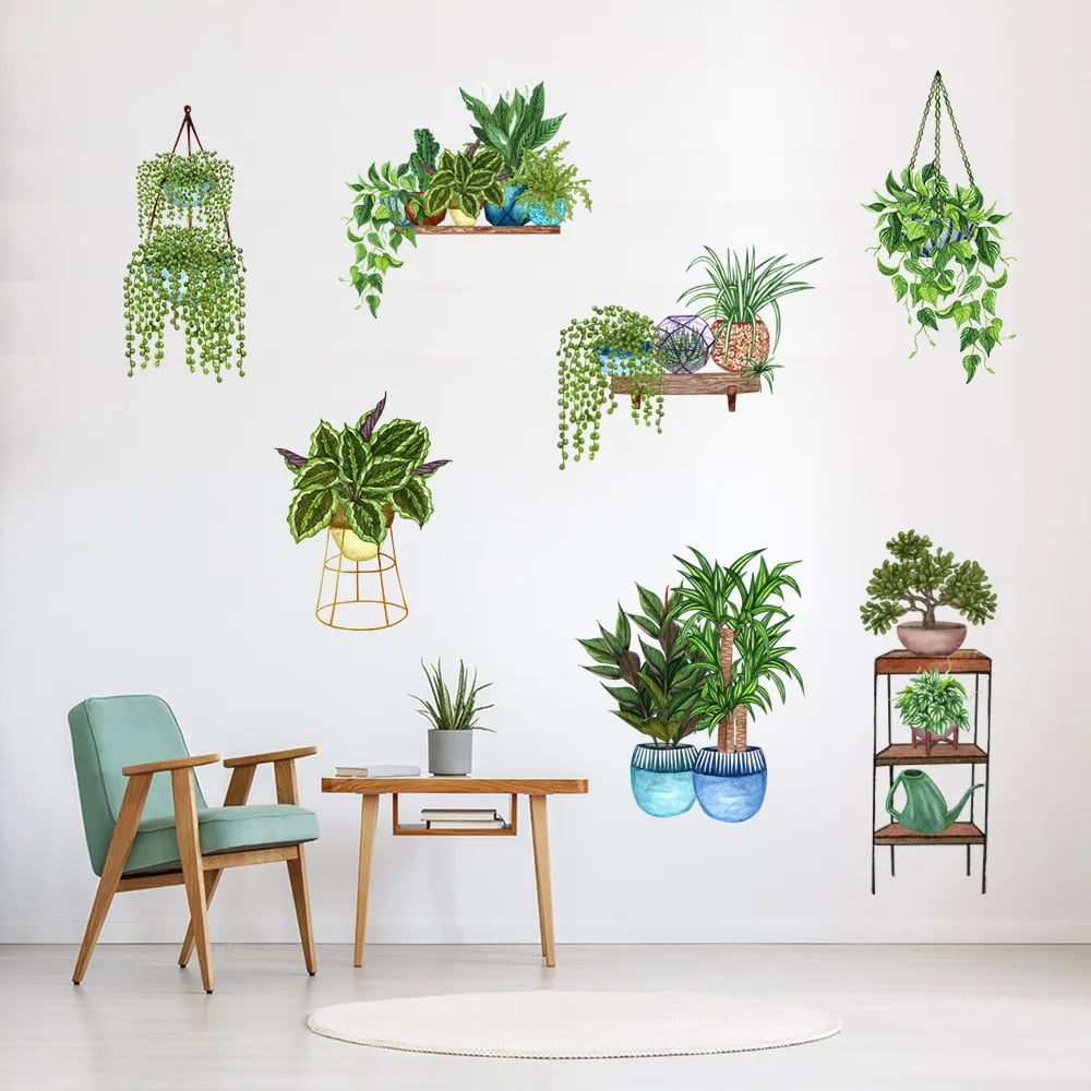 DOGDD™ 3D Green Plant Wall Sticker